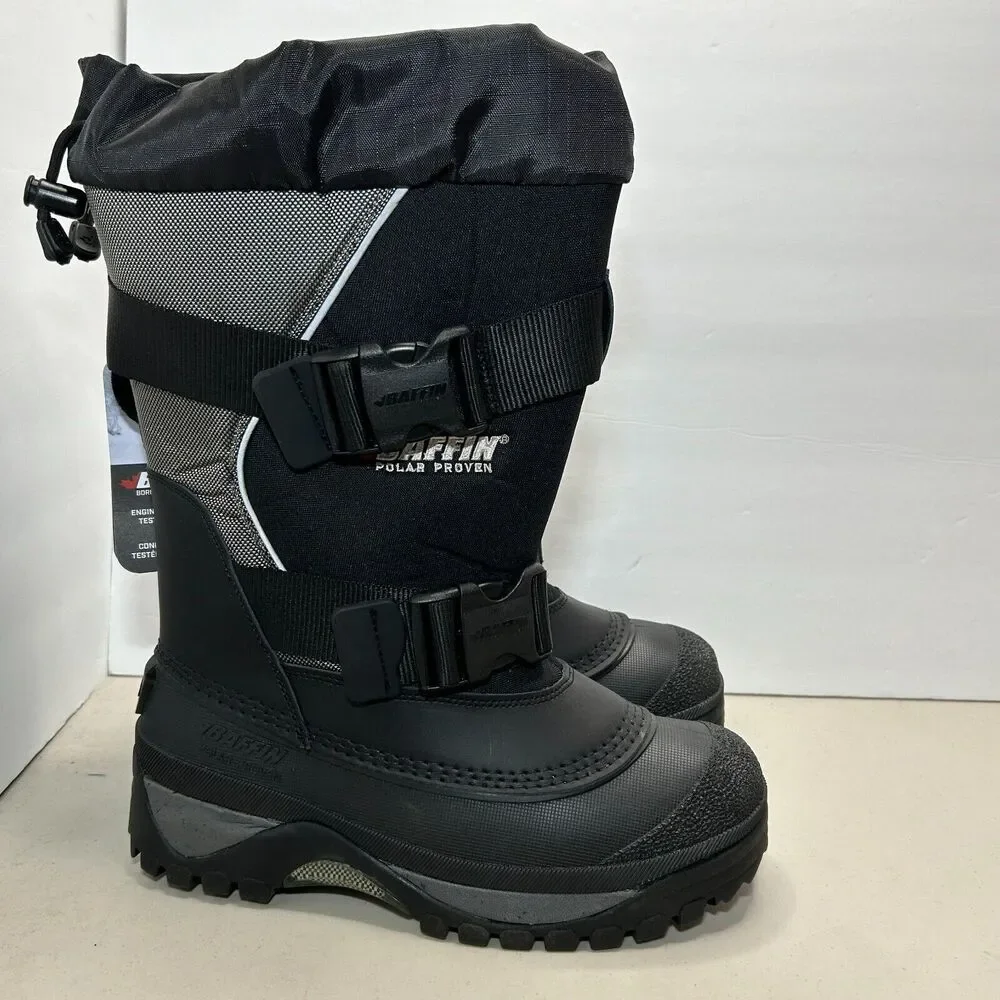 Baffin Black Gray Winter Snow Boots